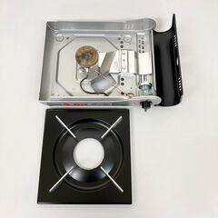 stp-3646　イワタニ　カセットフー達人＆焼肉プレート　カセットコンロ　ガスコンロ　ホットプレート　丸型　プレートフッ素コーティング　アウトドア　バーベキュー　キャンプの画像