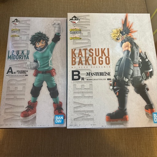 最安値！！　僕のヒーローアカデミア　爆豪勝己　緑谷出久2体セット　フィギュア　一番くじ　A賞B賞