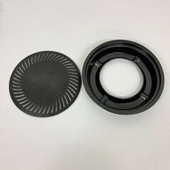 stp-3646　イワタニ　カセットフー達人＆焼肉プレート　カセットコンロ　ガスコンロ　ホットプレート　丸型　プレートフッ素コーティング　アウトドア　バーベキュー　キャンプの画像