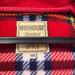 サイズ100 ミキハウスコートの画像