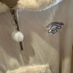 シナモロール ジップパーカー 耳付き160の画像