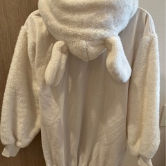 シナモロール ジップパーカー 耳付き160の画像