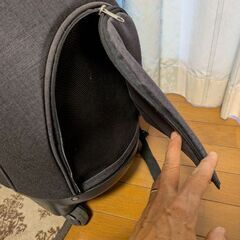 犬のキャリー&リュック　OPPO オッポ Pet Carrier muna ペットキャリア ミュナ ネイビーブラック 犬 猫 ペットキャリー キャスター付き リュック バッグ カート 4WAY 布製 撥水 メッシュの画像