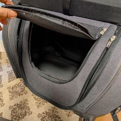 犬のキャリー&リュック　OPPO オッポ Pet Carrier muna ペットキャリア ミュナ ネイビーブラック 犬 猫 ペットキャリー キャスター付き リュック バッグ カート 4WAY 布製 撥水 メッシュの画像