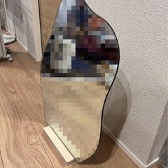 your glasshouse ウェーブミラー 卓上 M 韓国インテリア 鏡 美品の画像