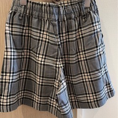 チェック キュロットスカート 160の画像