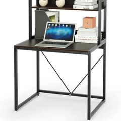 学習机 パソコン デスク ラック 棚付きの画像