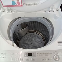 ★リユースのサカイつくば店★TK7695 SHARP 洗濯機 ES-GE6B 6Kg 17年製 動作確認／クリーニング済み　【リユースのサカイつくば店】 の画像