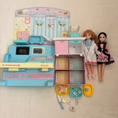 女の子　おもちゃセット　ハローキティ　りかちゃん　動物病院　の画像