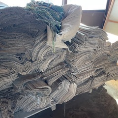 古いゴザ　農業の画像