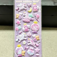 シール　ぷくぷくシール　ぷくぷくキャンディ　マシュマロシール　ぷくぷくキャンディシール　マシュマロ　もちもちシール　立体シールの画像