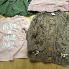 女の子90くらい冬まとめ売りの画像