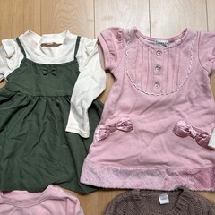 女の子90くらい冬まとめ売りの画像
