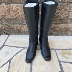 Marie Clubロングブーツ★23.0EE★黒★丈40cm★の画像