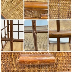 ラタンシェルフ アーチ型 シェルフ ラタン 籐家具 ヴィンテージ レトロの画像