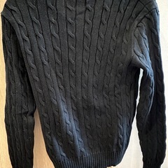 POLO セーター 黒 レディースM の画像