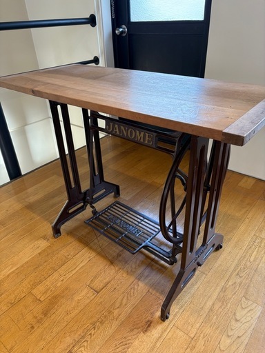 ミシンテーブル JANOME アンティーク レトロ 裁縫箱 ミシン台 ミシン