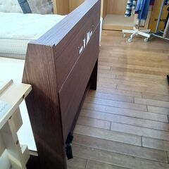 ★リユースのサカイつくば店★TK7702 NITORI シングルベッドフレーム ブラウン H85×D211×W95 クリーニング済みの画像