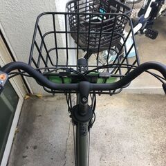 地域限定送料無料　パナソニック　ギュットアニーズ　子供乗せ　16AH　三人乗り　緑系　パスバビーアン　ビッケモブ　神戸市　電動自転車の画像