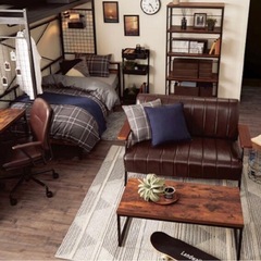 ローテーブル　ブルックリンスタイル　ニトリの画像