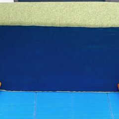 M675　不二貿易 ソファ 2人掛け ローソファ 幅123cm  美品の画像