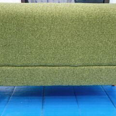 M675　不二貿易 ソファ 2人掛け ローソファ 幅123cm  美品の画像