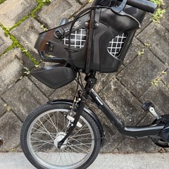 パナソニックギュットミニDX チャイルドシート2台付き電動自転車 黒の画像