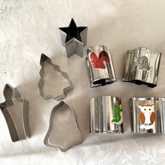 クリスマス用、動物、ステンレス型抜き