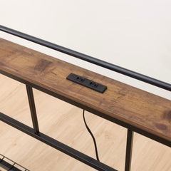 シングルベッド　フレーム　マットレス付きの画像