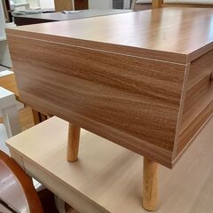 ★リユースのサカイつくば店★TK7708  ローテーブル ナチュラル H38×D40×W80 クリーニング済みの画像