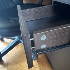 デスクセット 椅子 引き出し付きの画像