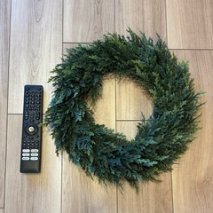 クリスマスリース、白樺LEDライトセットの画像