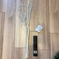 クリスマスリース、白樺LEDライトセットの画像
