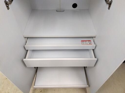 キッチンキャビネット ホワイト&frasl;白 幅72×奥50.5×高150cm レンジボード