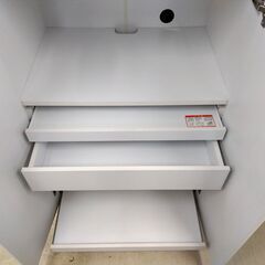 キッチンキャビネット ホワイト/白 幅72×奥50.5×高150cm レンジボード 食器棚 ラック 収納 家具 札幌市 中央区 南12条の画像