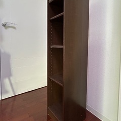 カラーボックス（横幅29センチ、高さ119.5センチ、奥行き29.5センチの画像