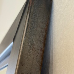 インダストリアル アイアンフレームスタンドミラー姿見鏡の画像