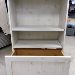 カントリー調 収納ラック 幅60×奥31×高180cm キャビネット 本棚 収納 家具 札幌市 中央区 南12条の画像