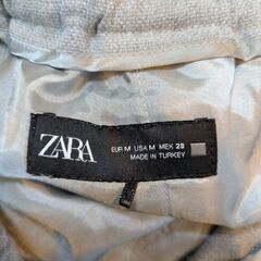 【ZARA】ザラ カフ付ジョガーパンツ グレーの画像