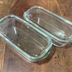 iwaki(イワキ) 耐熱ガラス 保存容器セット used＊パック&レンジの画像