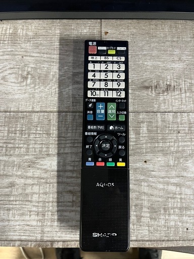SHARP シャープ⭐︎40型液晶テレビ AQUOS LC-40J9 2013年製　リモコン付