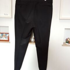 黒ストライプビジネススーツAB 7の画像