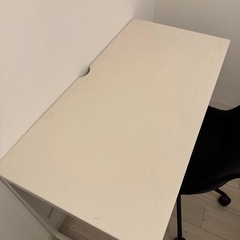 ニトリ　デスク　作業机　白の画像