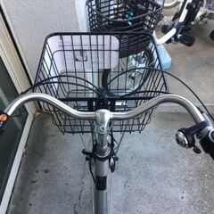 地域限定送料無料　パナソニック　パートナー　16AH　業務用　24インチ　シルバー　パスギア　アシスタビジネス　神戸市　電動自転車の画像