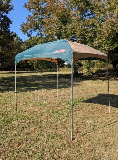 中古　コールマン　イージーキャノピー2 NO293中古品コールマンイージーキャノピーST Ⅱ/220グリーンタープ (T