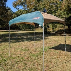 NO293中古品コールマン　イージーキャノピーST Ⅱ/220グリーン　タープの画像