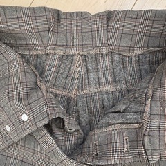 チェック柄 ベルト付き スリムフィットパンツの画像