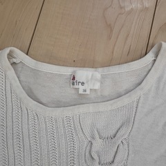 a aire ノースリーブニット 38 ホワイトの画像