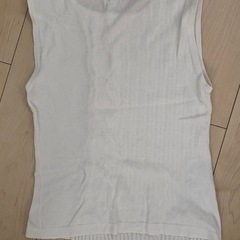 a aire ノースリーブニット 38 ホワイトの画像