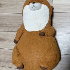 動物デザイン ぬいぐるみクッション｜抱き枕｜約50×30cm｜やわらか｜中古 の画像